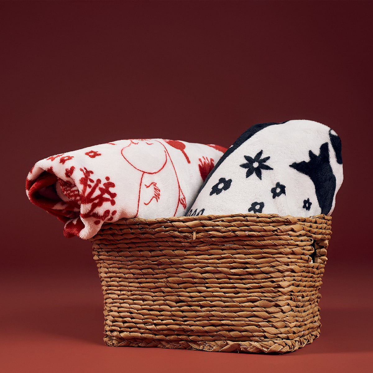 Moomin Park Fleece Blanket Red