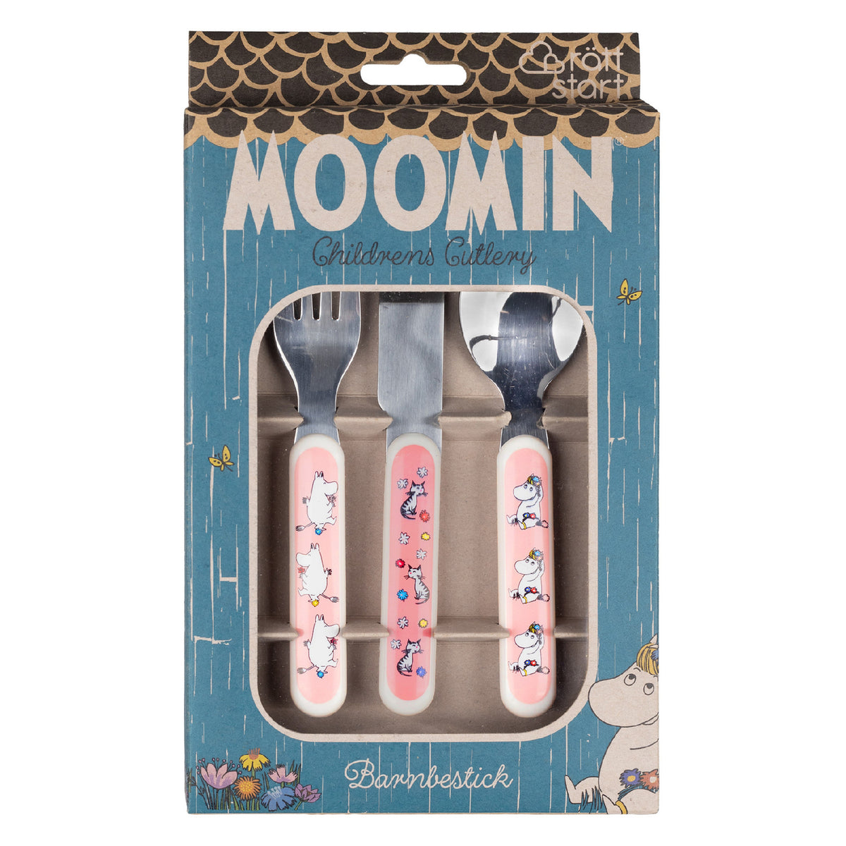 Children's Cutlery Set Moomin Meadow Pink
