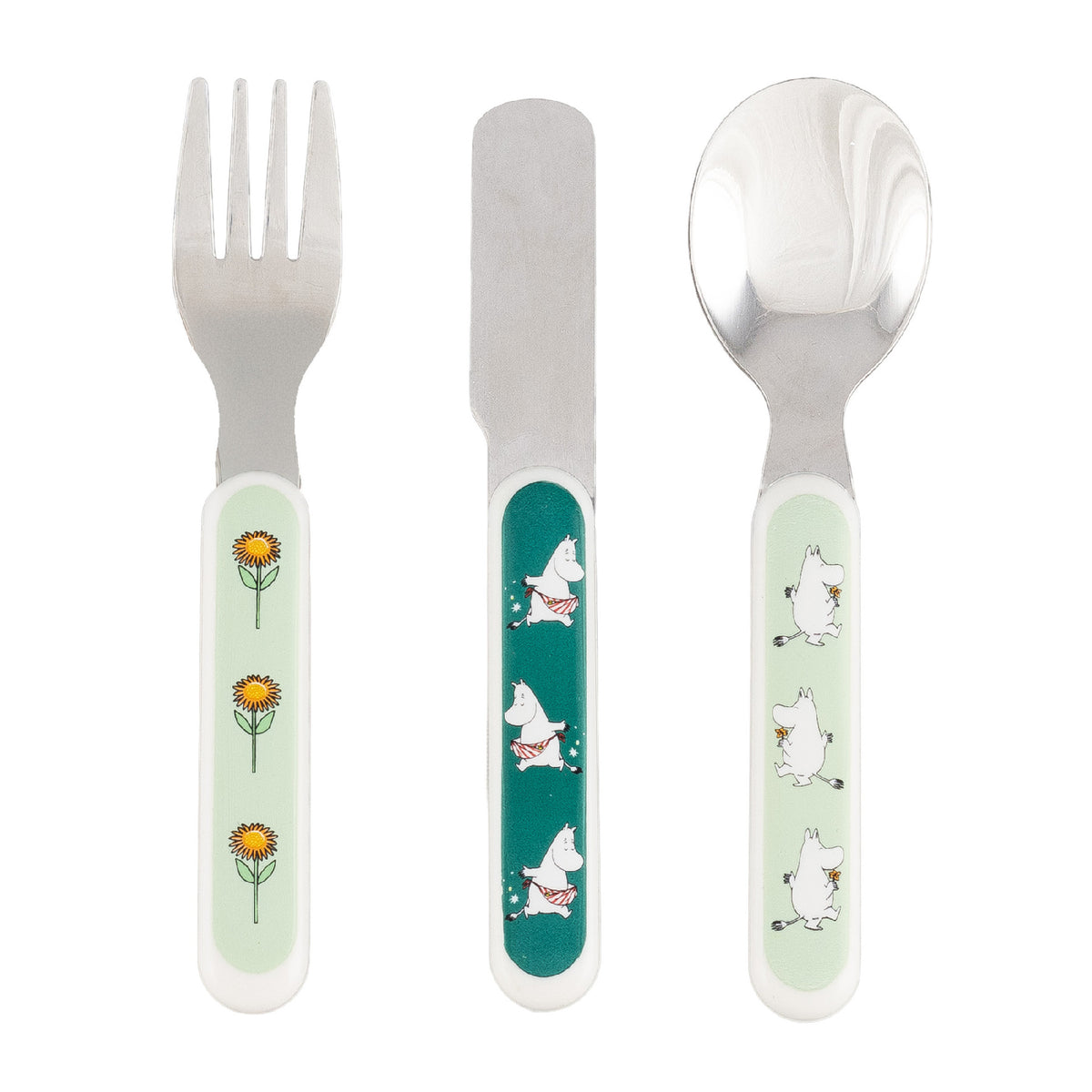 Children's Cutlery Set Moomin Meadow Green