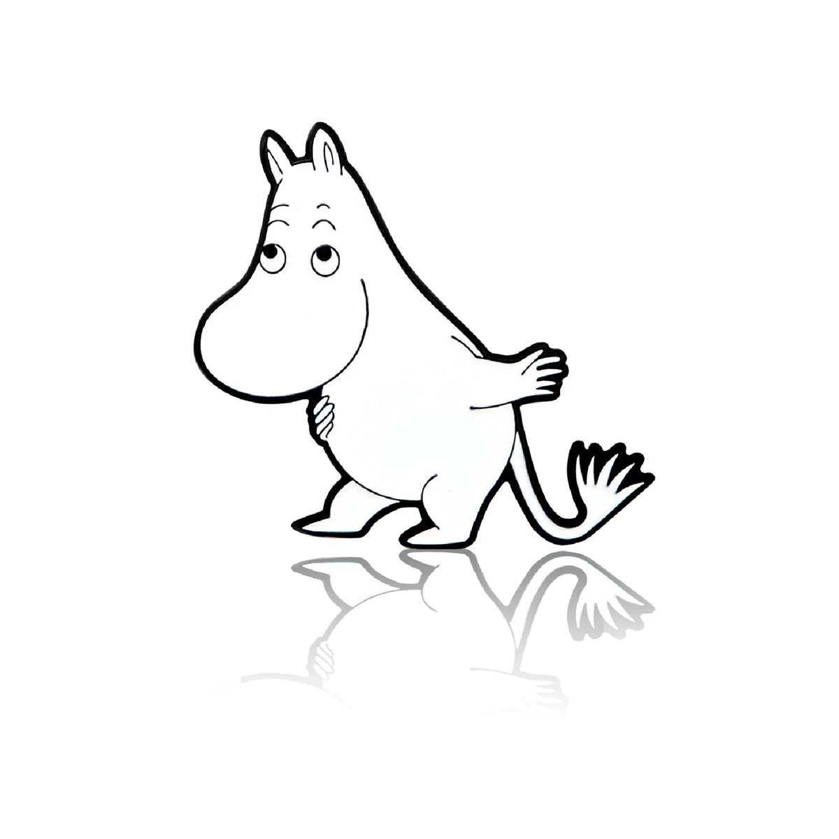 Moomintroll Bowing Pin