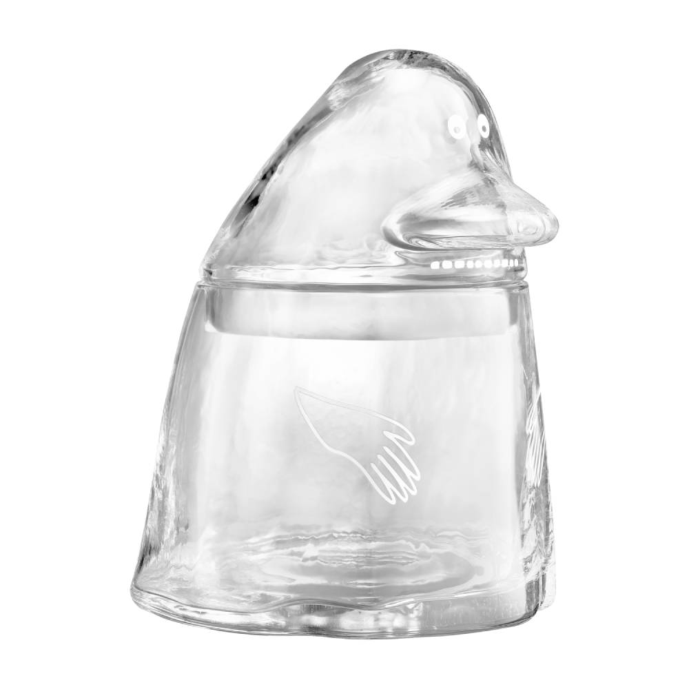 The Groke Shaped Glass Jar 19,5cm - The Official Moomin Shop