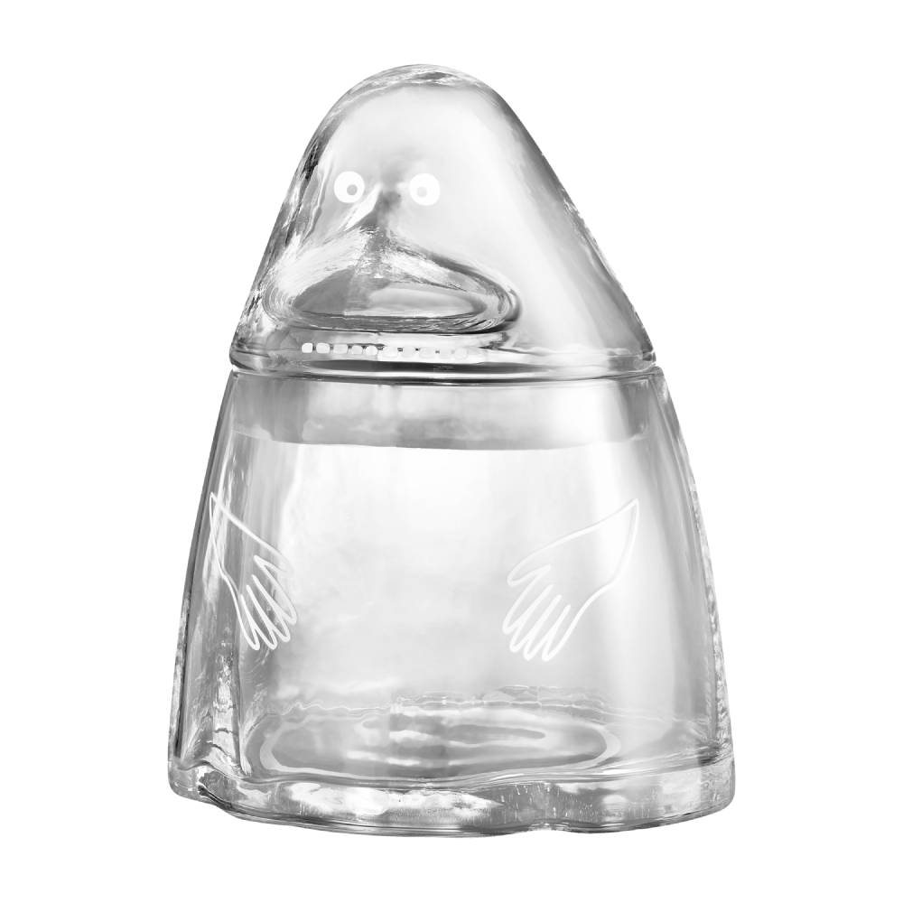 The Groke Shaped Glass Jar 19,5cm - The Official Moomin Shop