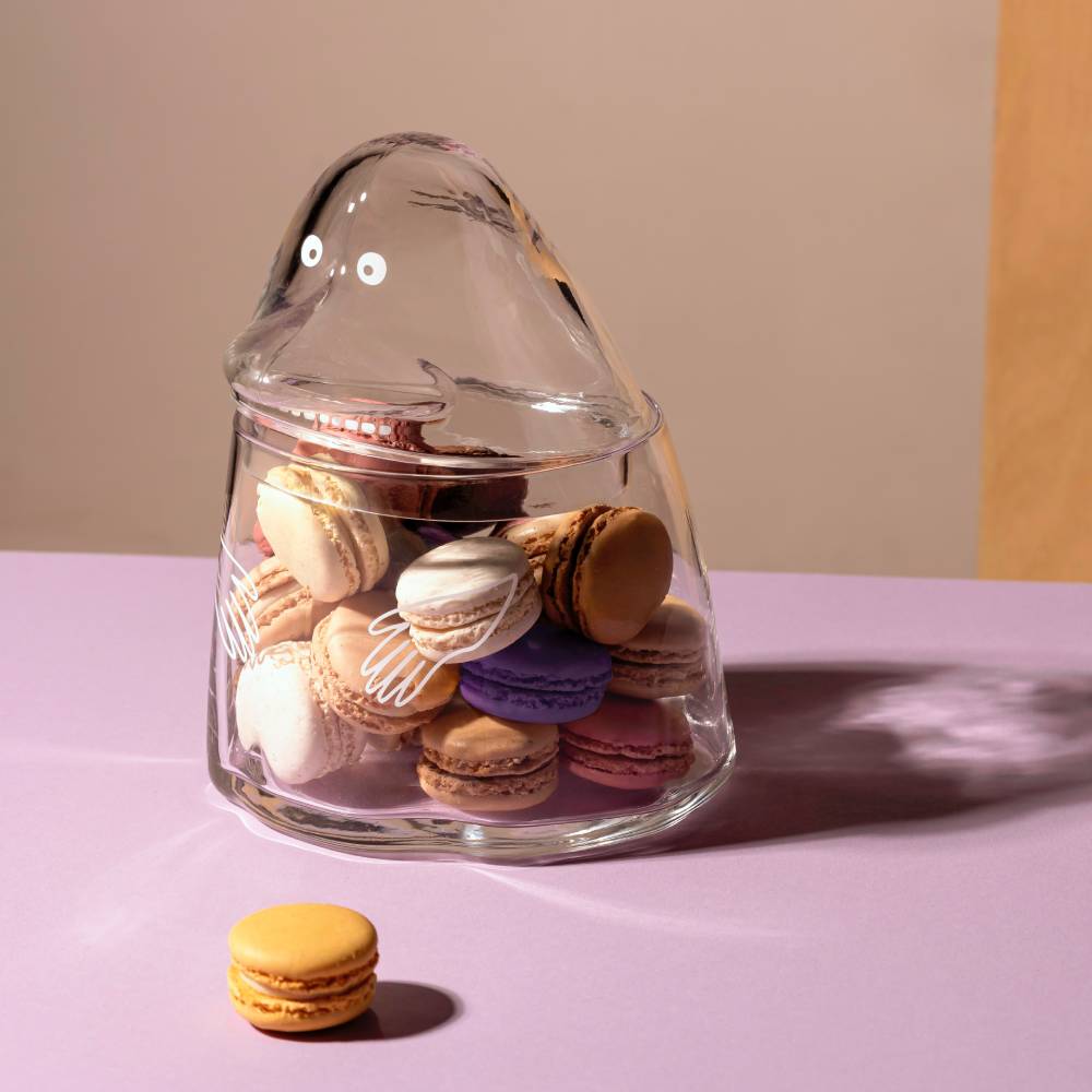 The Groke Shaped Glass Jar 19,5cm - The Official Moomin Shop