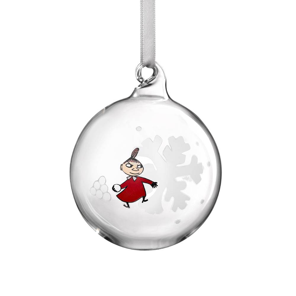 Moomin Snowflake Glass Bauble 7cm - The Official Moomin Shop