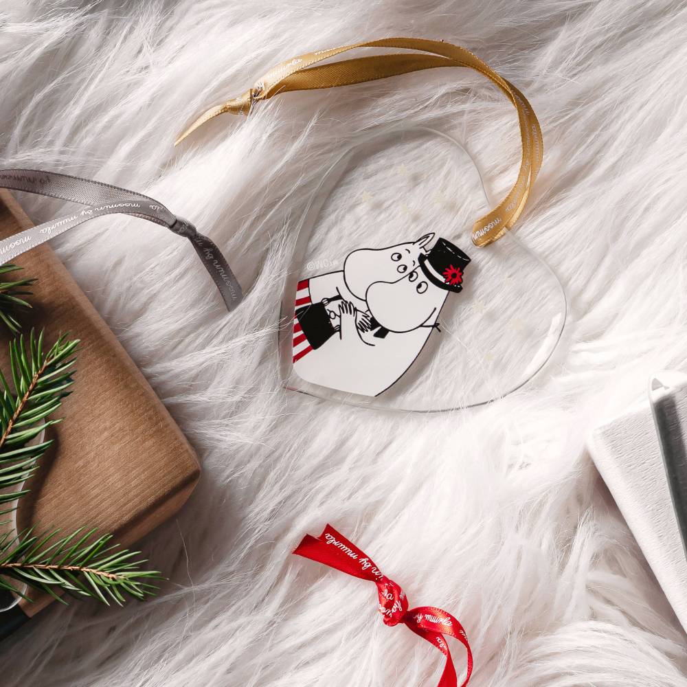 Moominmamma, Moominpappa, Little My & Snufkin Glass Ornaments Bundle