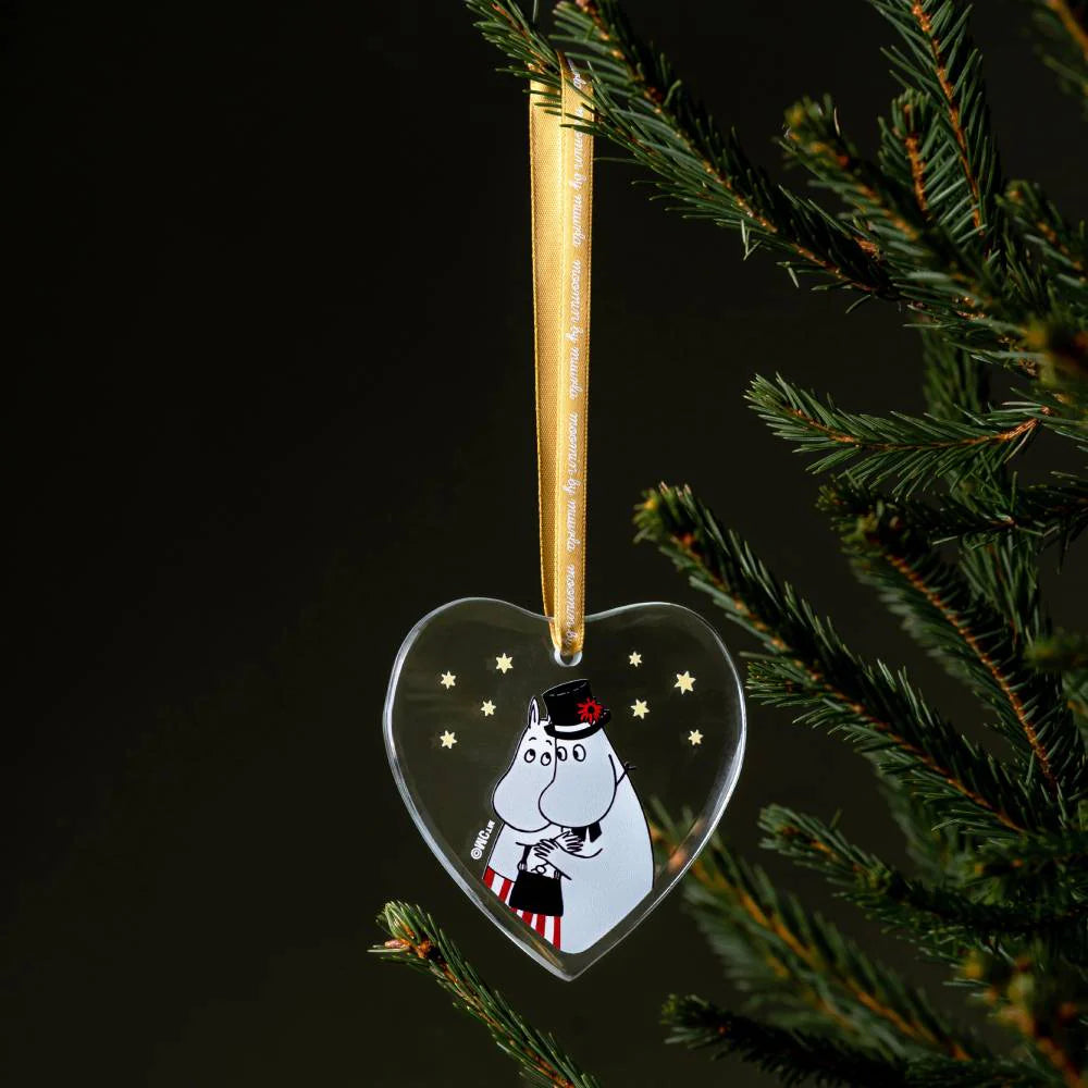 Moominmamma, Moominpappa, Little My & Snufkin Glass Ornaments Bundle
