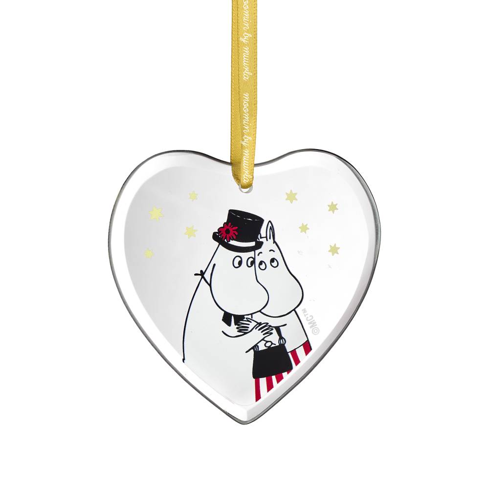 Moominmamma & Moominpappa Glass Ornament 8cm - The Official Moomin Shop