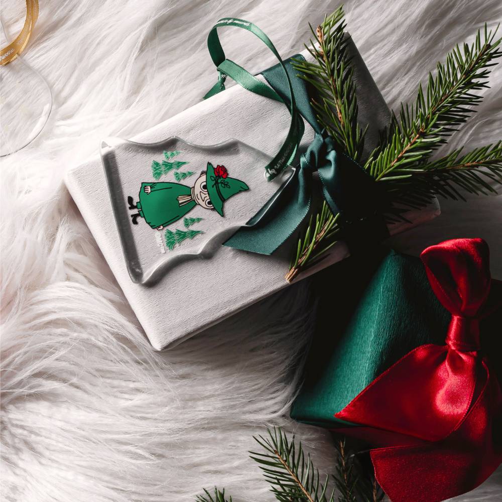 Moominmamma, Moominpappa, Little My & Snufkin Glass Ornaments Bundle
