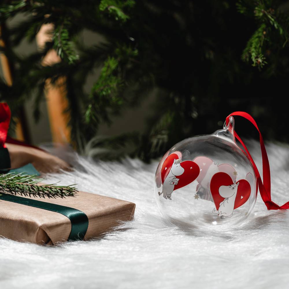 Moomin Heart Glass Bauble Bundle