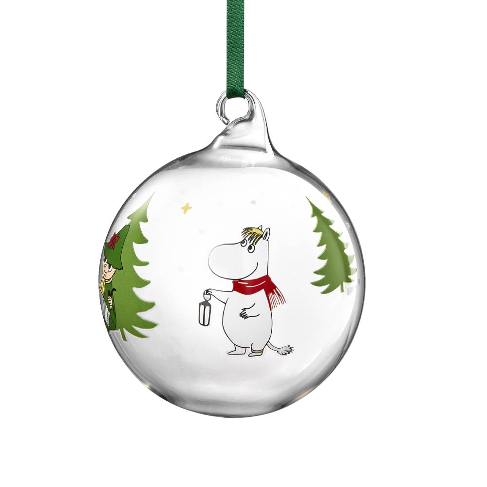 Moomin Spruce Glass Bauble 9cm - The Official Moomin Shop