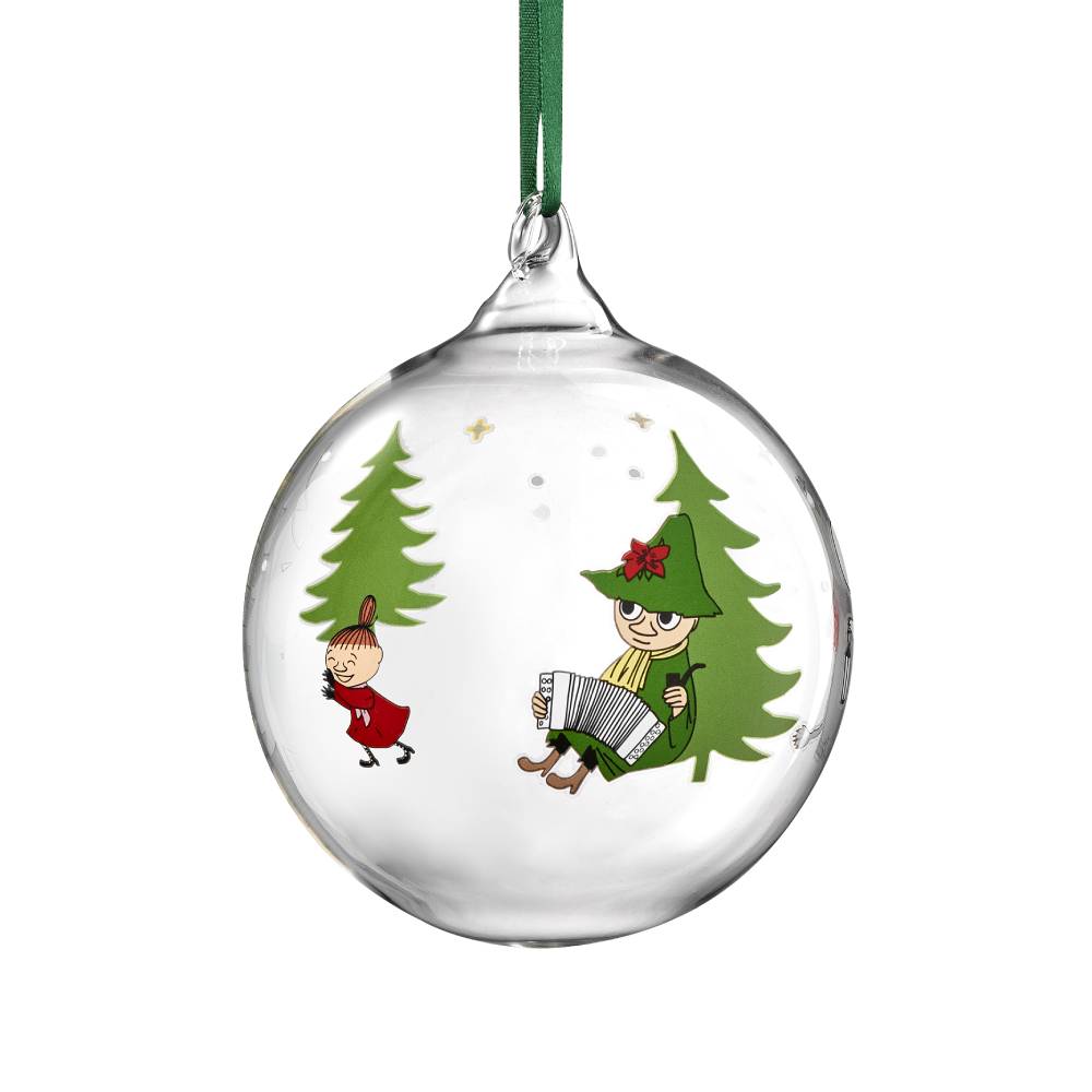 Moomin Spruce Glass Bauble 9cm - The Official Moomin Shop