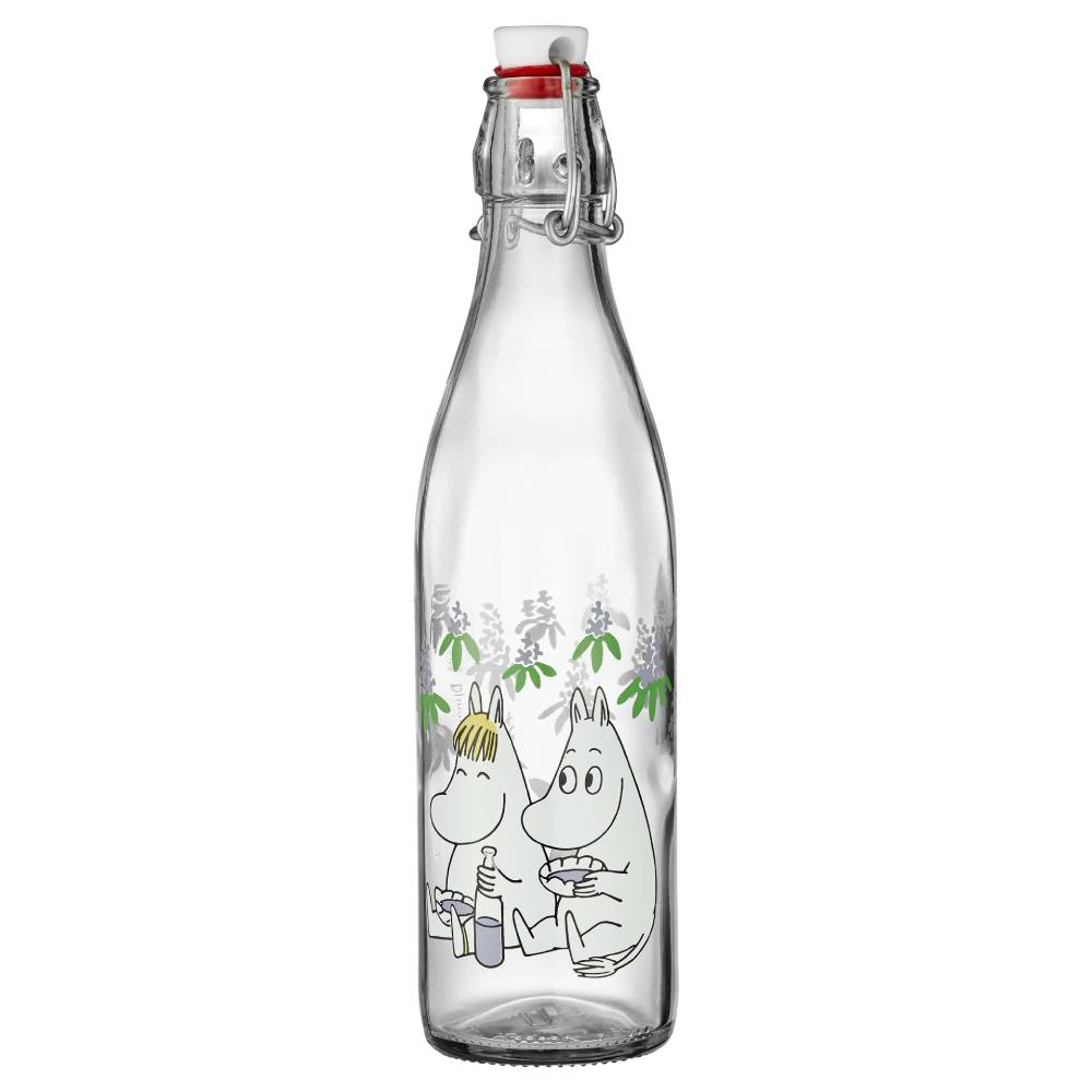 Moomin Elderberries Glass bottle 0,5L - The Official Moomin Shop