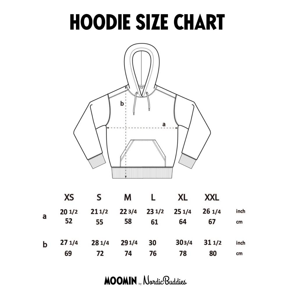 Hoodie Angry Moomintroll Unisex Black