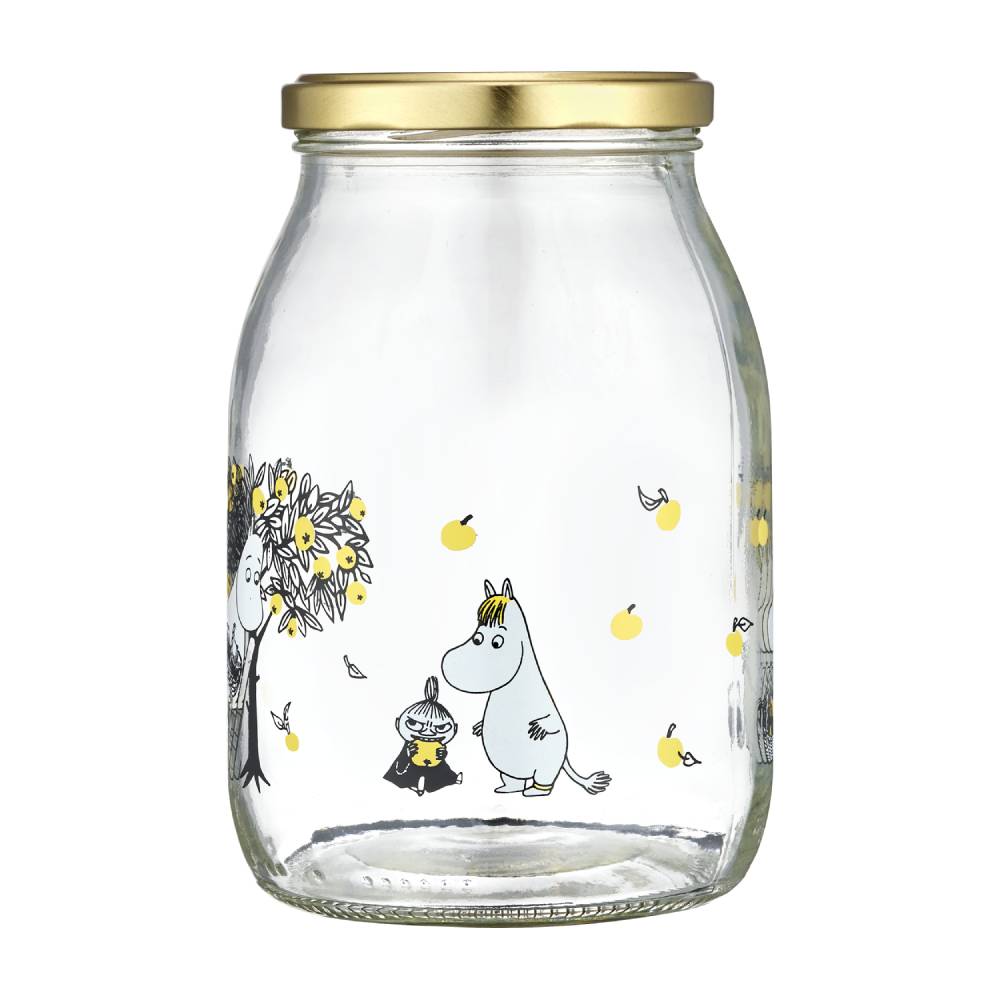 Moomin Apples Glass Jar  1 L