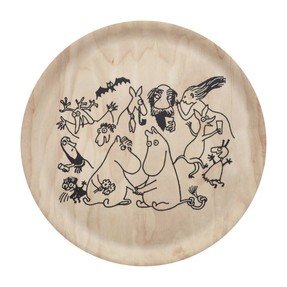 Moomin 80 Wooden Round Tray Ø 35 cm