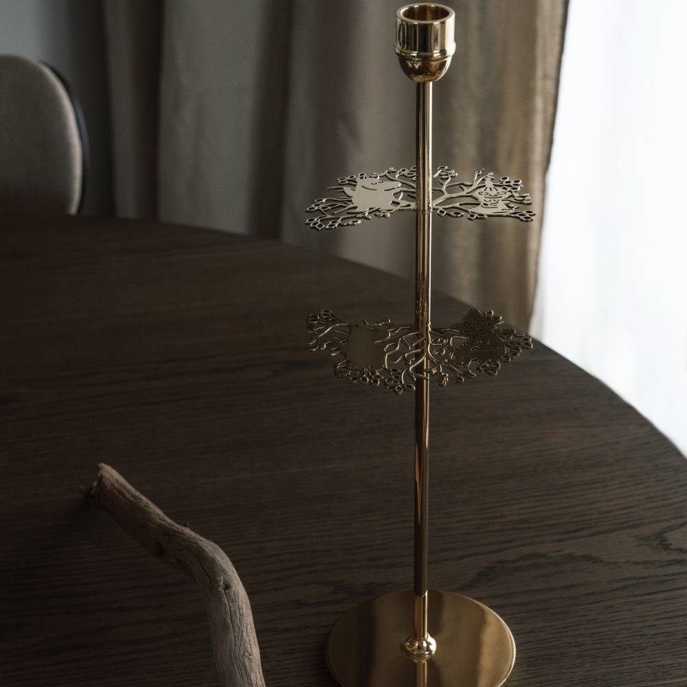 Moomin 80 Candlestick Tall Brass - Hilke