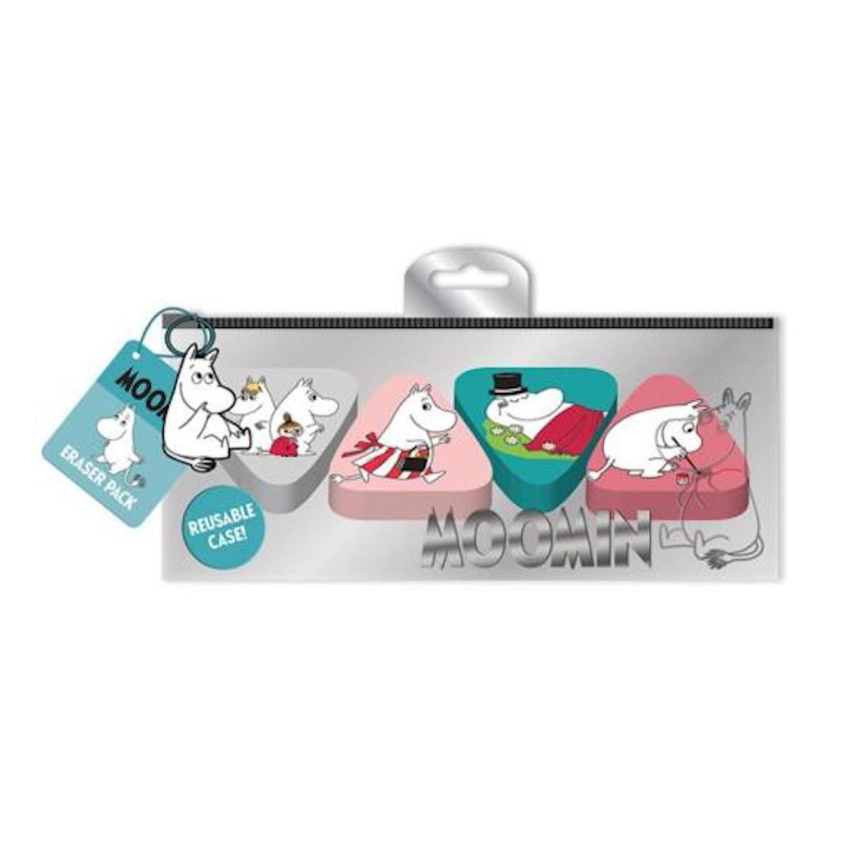 Moomin Shaped Eraser Set 4 Pieces