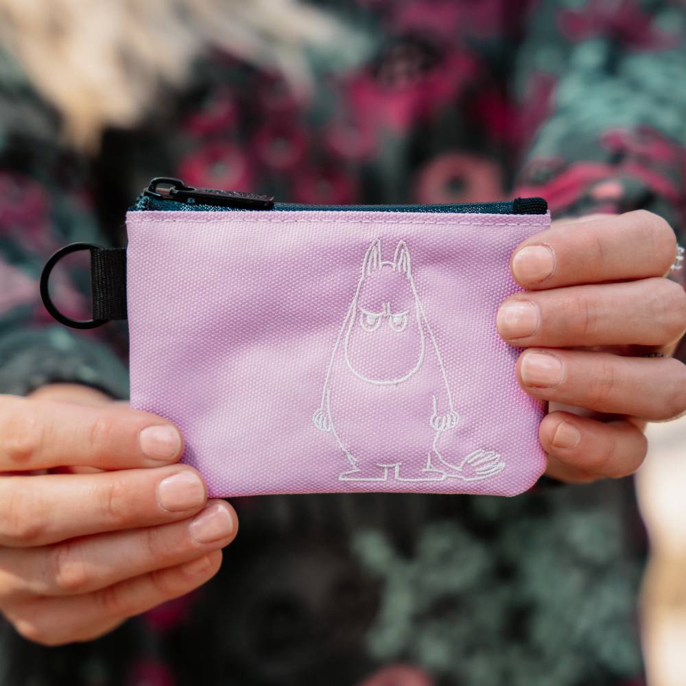 Moomintroll Angry Purse Pink