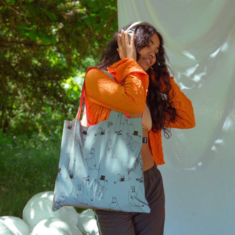 Moomin Family Pattern Reflective Bag