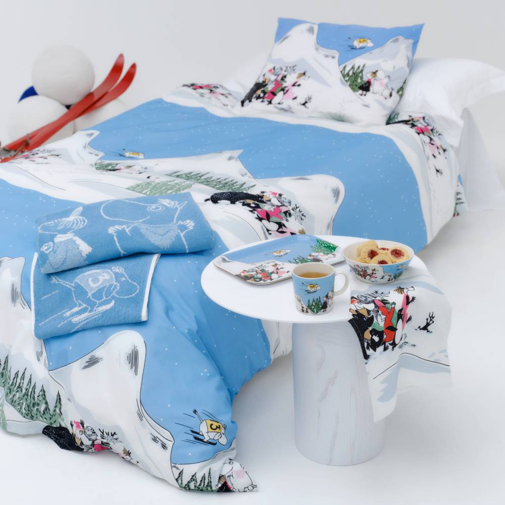 Moomin Winter Hand Towel Ski Jumping 30 x 50 cm
