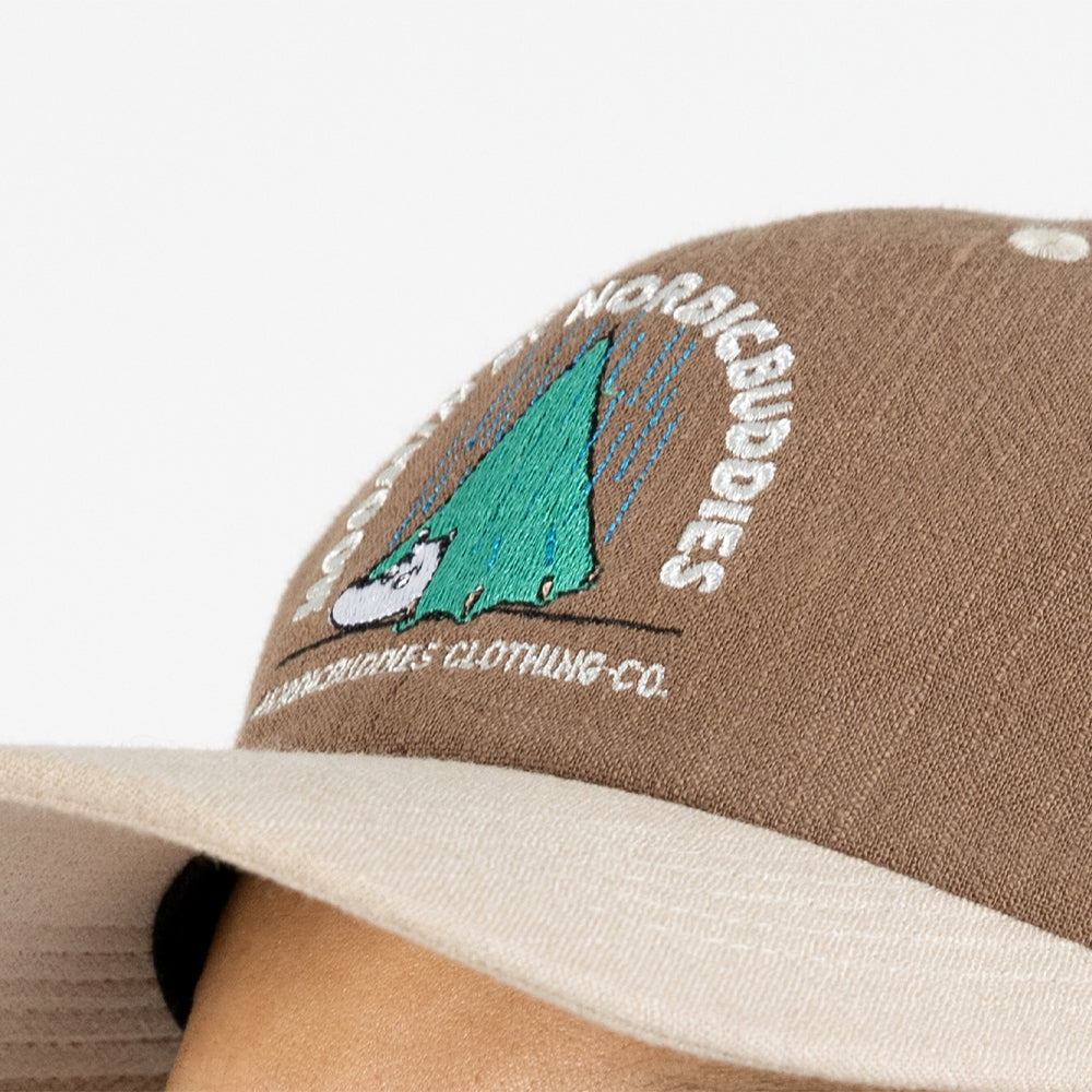 Cap Adult Moomintroll Camping Brown