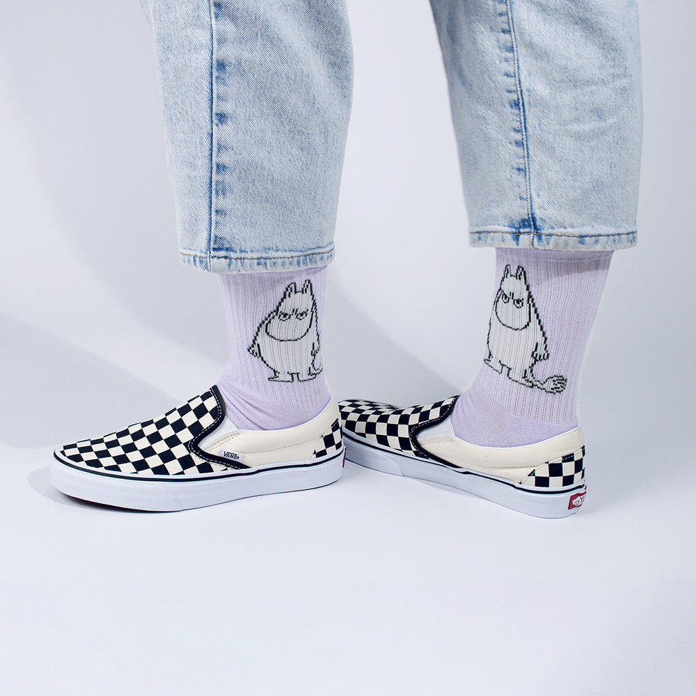 Moomin Socks Retro  Angry Moomintroll Lilac