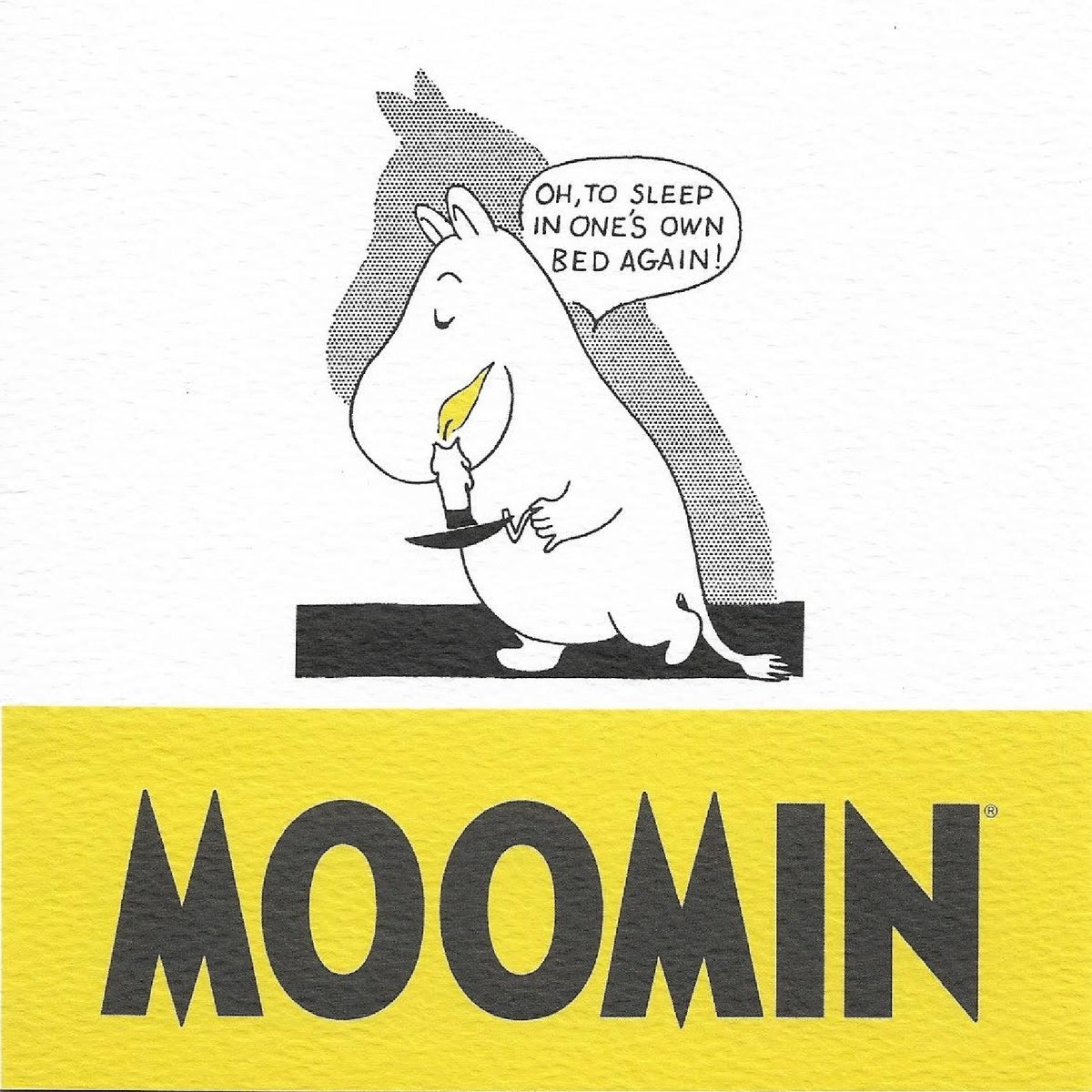 Moomin Greeting Card Moomintroll Candle