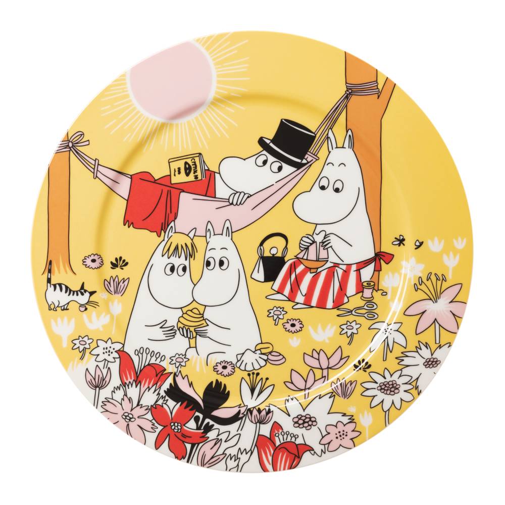 Moomin Family Time Serving Plate 30 cm Yellow