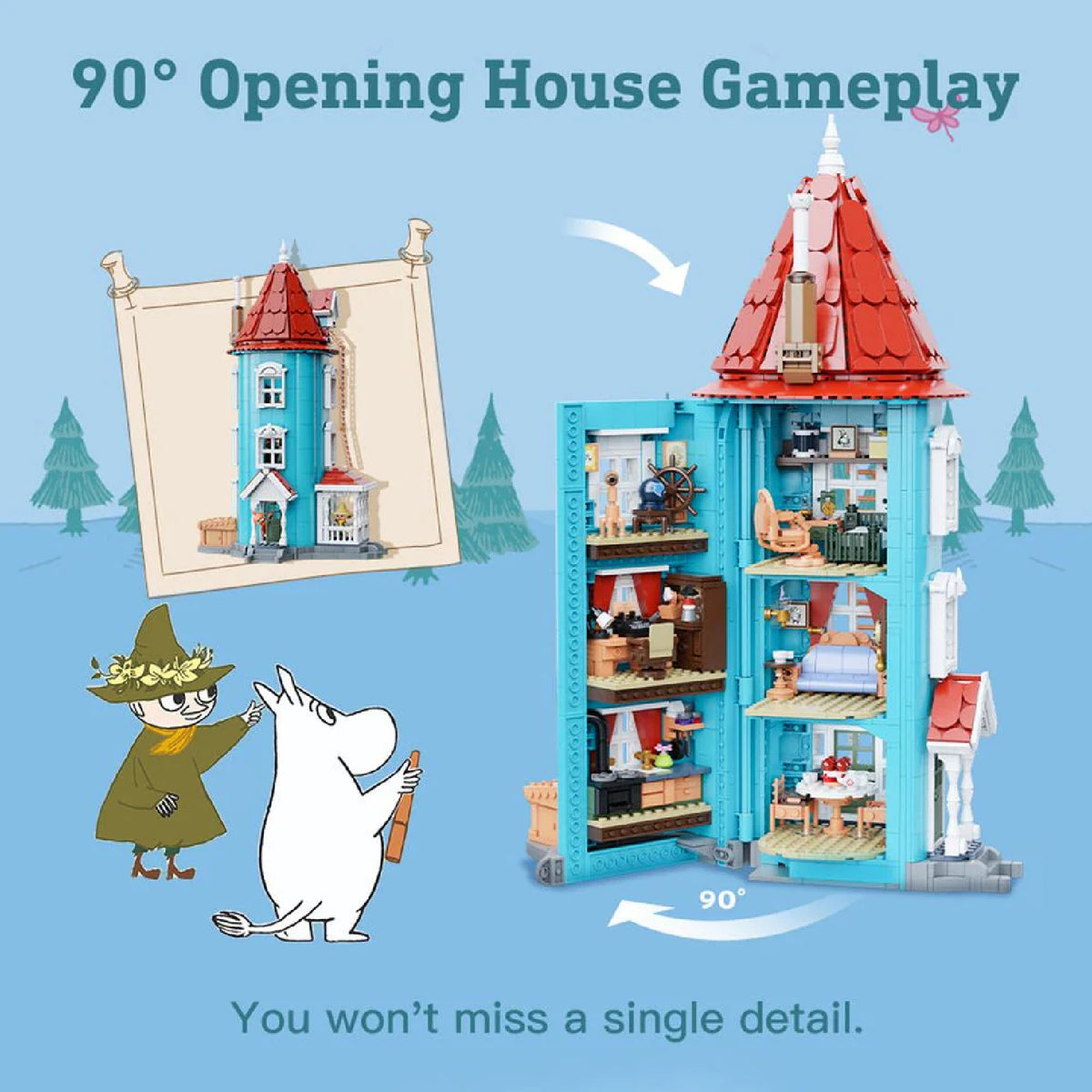 Moominhouse Building Block Model
