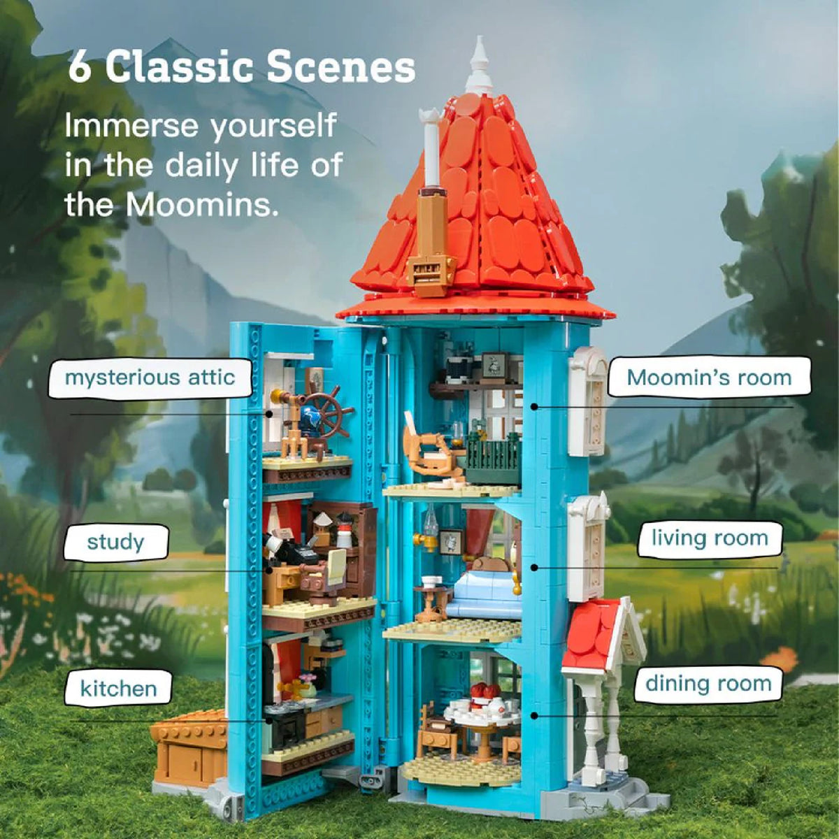 Moominhouse Building Block Model