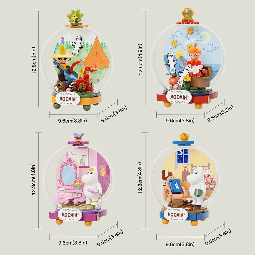 Moomintroll's Leisurely Time Building Block Model - The Official Moomin Shop