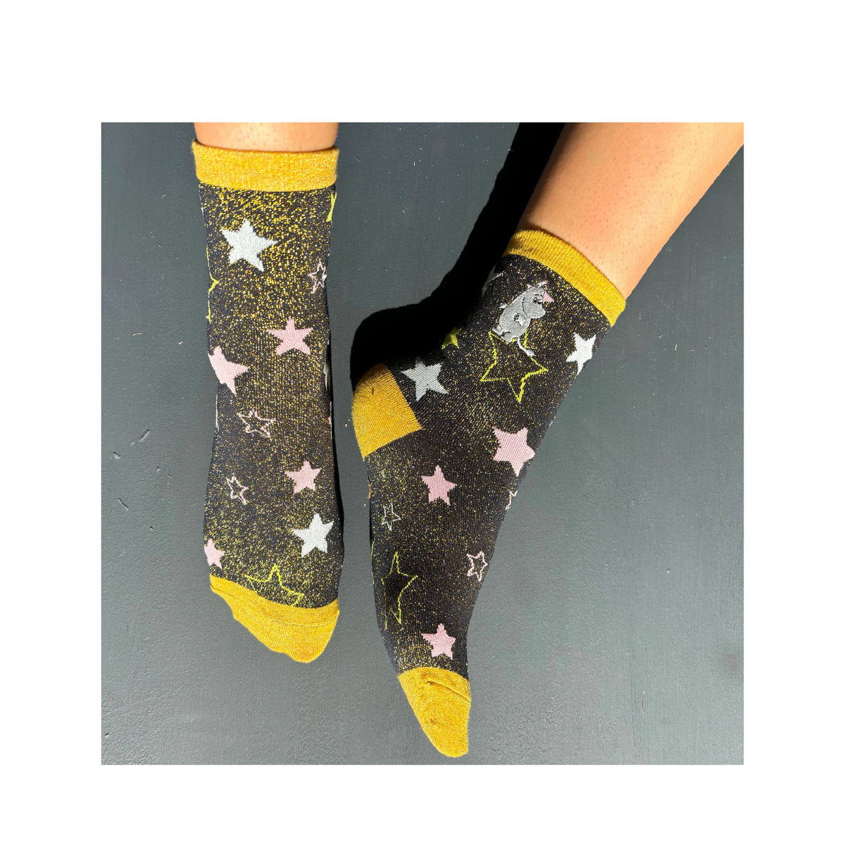 Moomin Glitter Socks Star