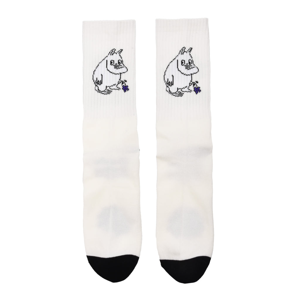 Moomin Socks Retro Moomintroll Socks White / Black