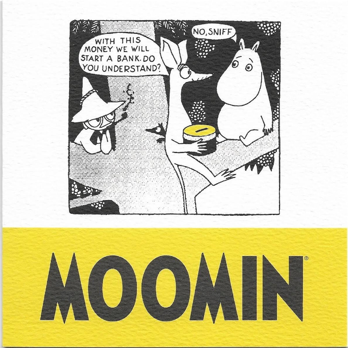 Moomin Greeting Card Start A Bank