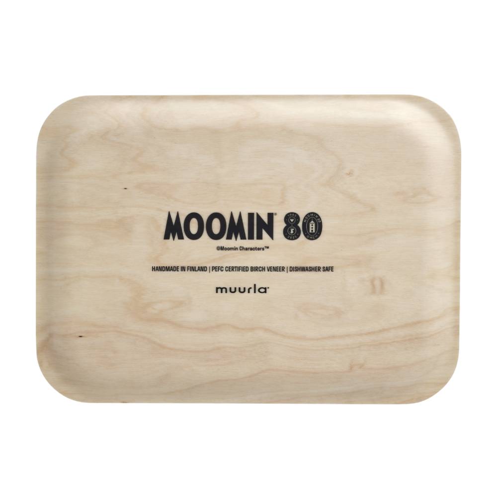 Moomin 80 Wooden Tray 27 x 20 cm