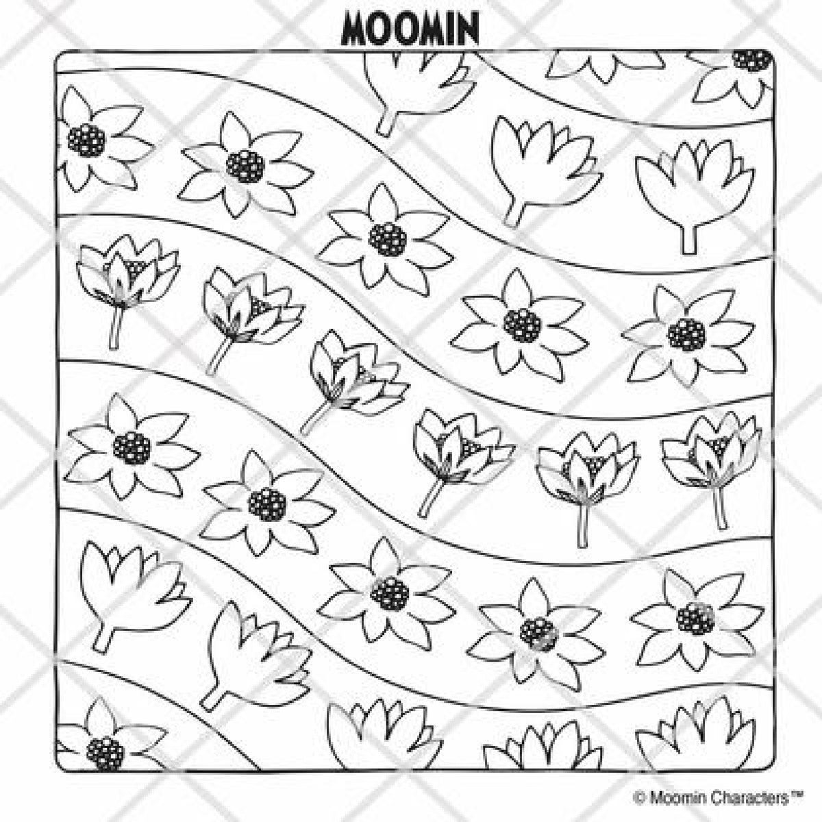 Moomin Blooms - A Fun And Floral Colouring Book