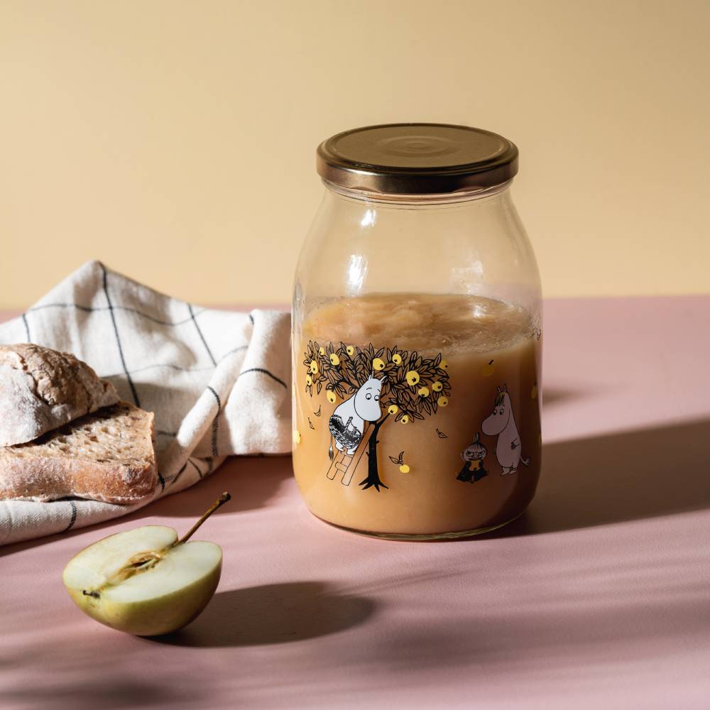 Moomin Apples Glass Jar  1 L