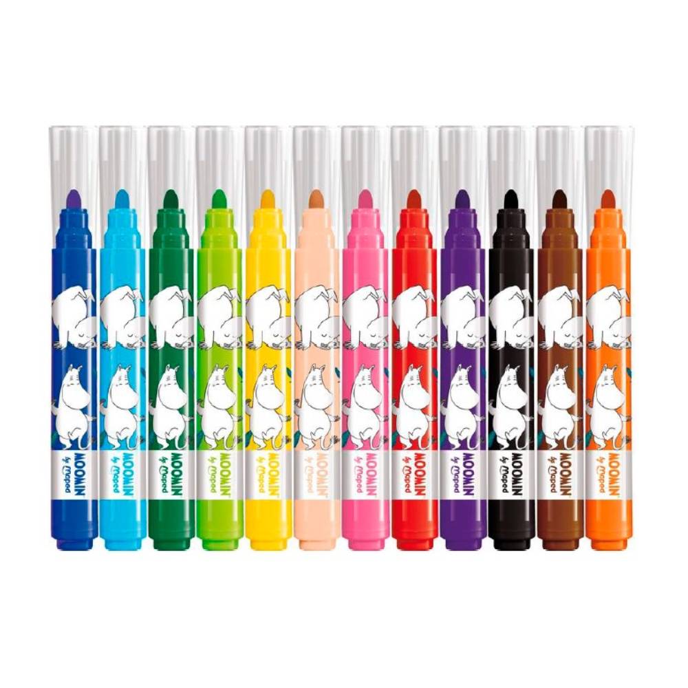 Moomintroll Felt Pens Jumbo 12 pcs