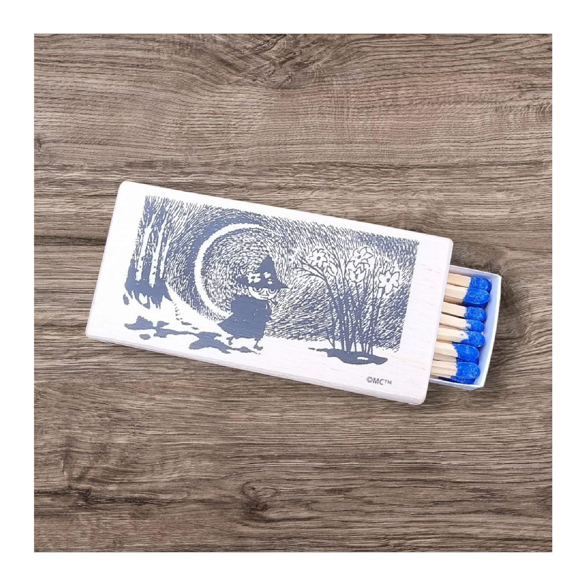 Moomin Wooden Matchbox Snufkin Moon