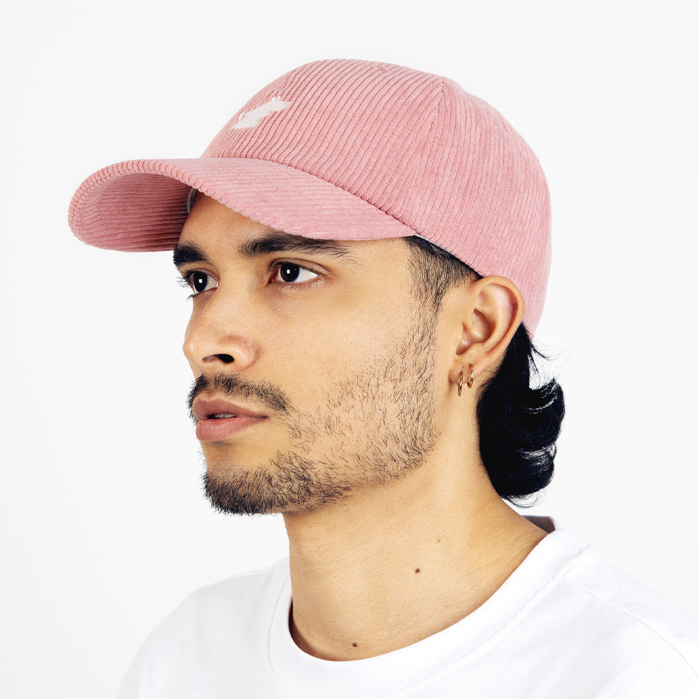 Cap Adult Pink Corduroy