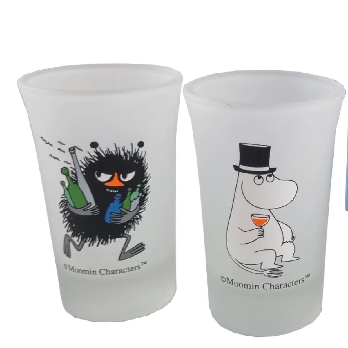 Moominpappa &amp; Stinky Mini Glass 5 cl 2-set