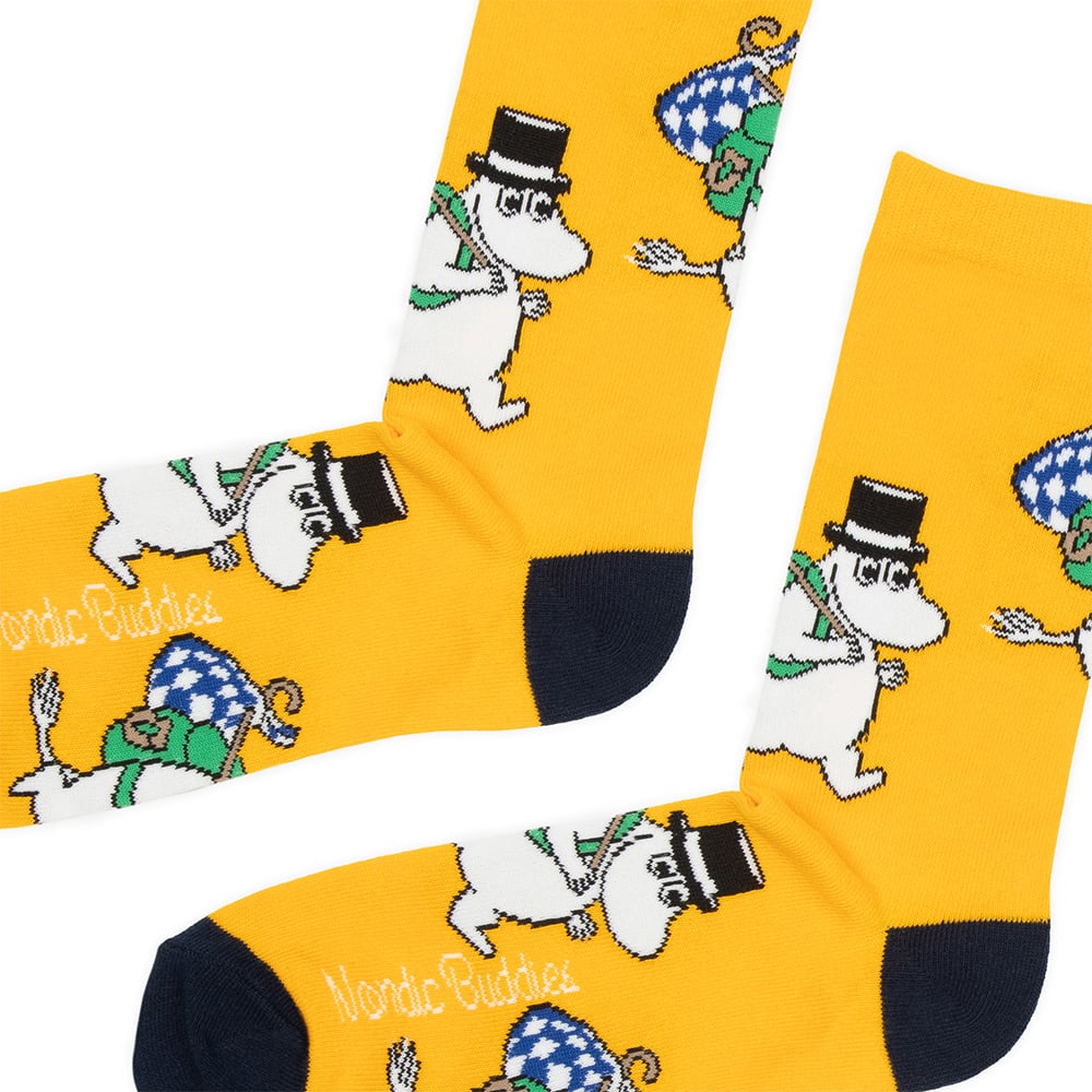 Moomin Socks Moominpappa Travelling Yellow