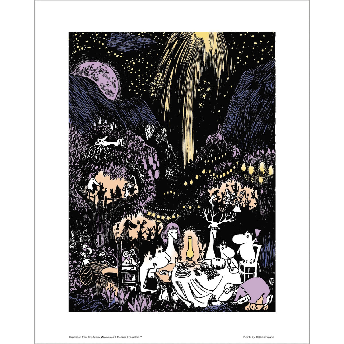 Moomin Poster August Party Small