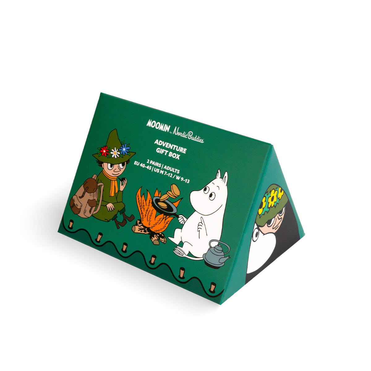 Moomin Adventure Socks 40-45 Gift Box 2 pcs