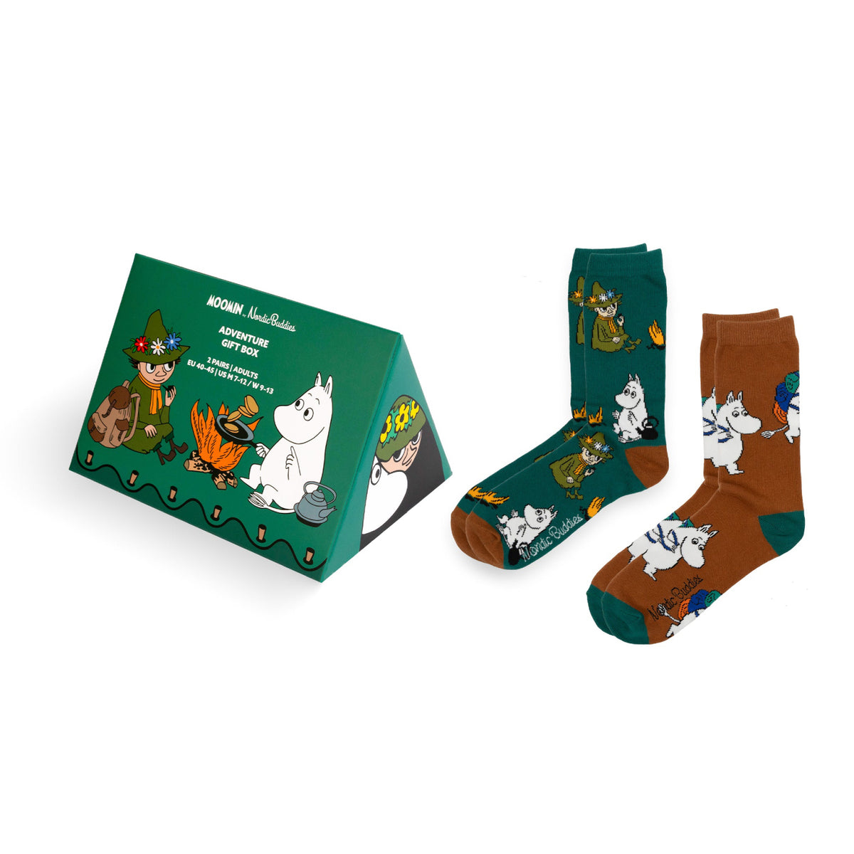 Moomin Adventure Socks 40-45 Gift Box 2 pcs