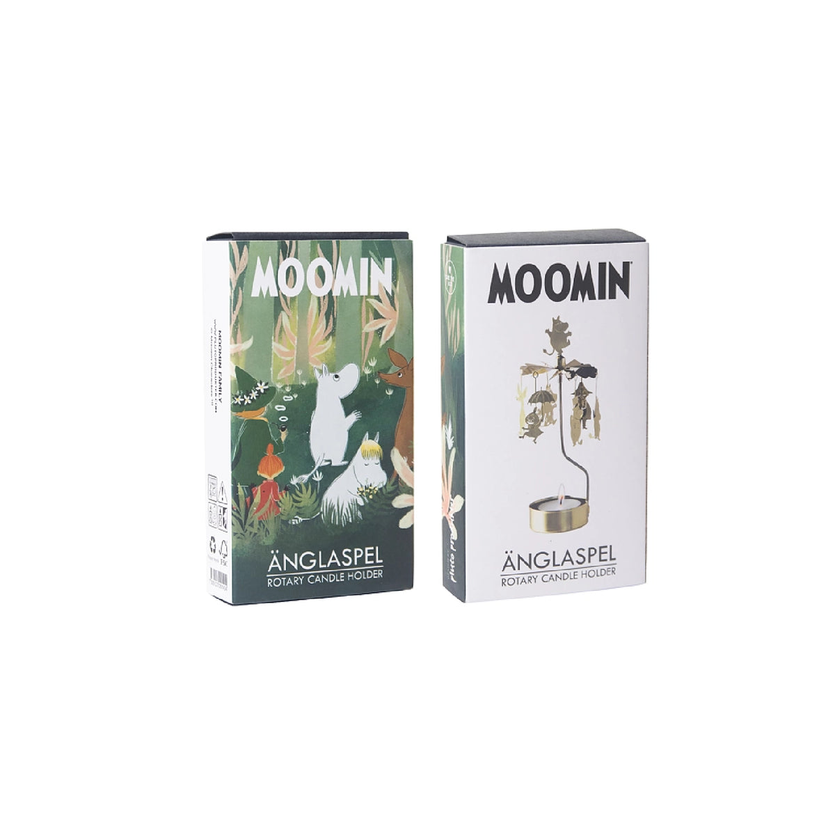 Rotary Candle Holder Moomin Family Gold