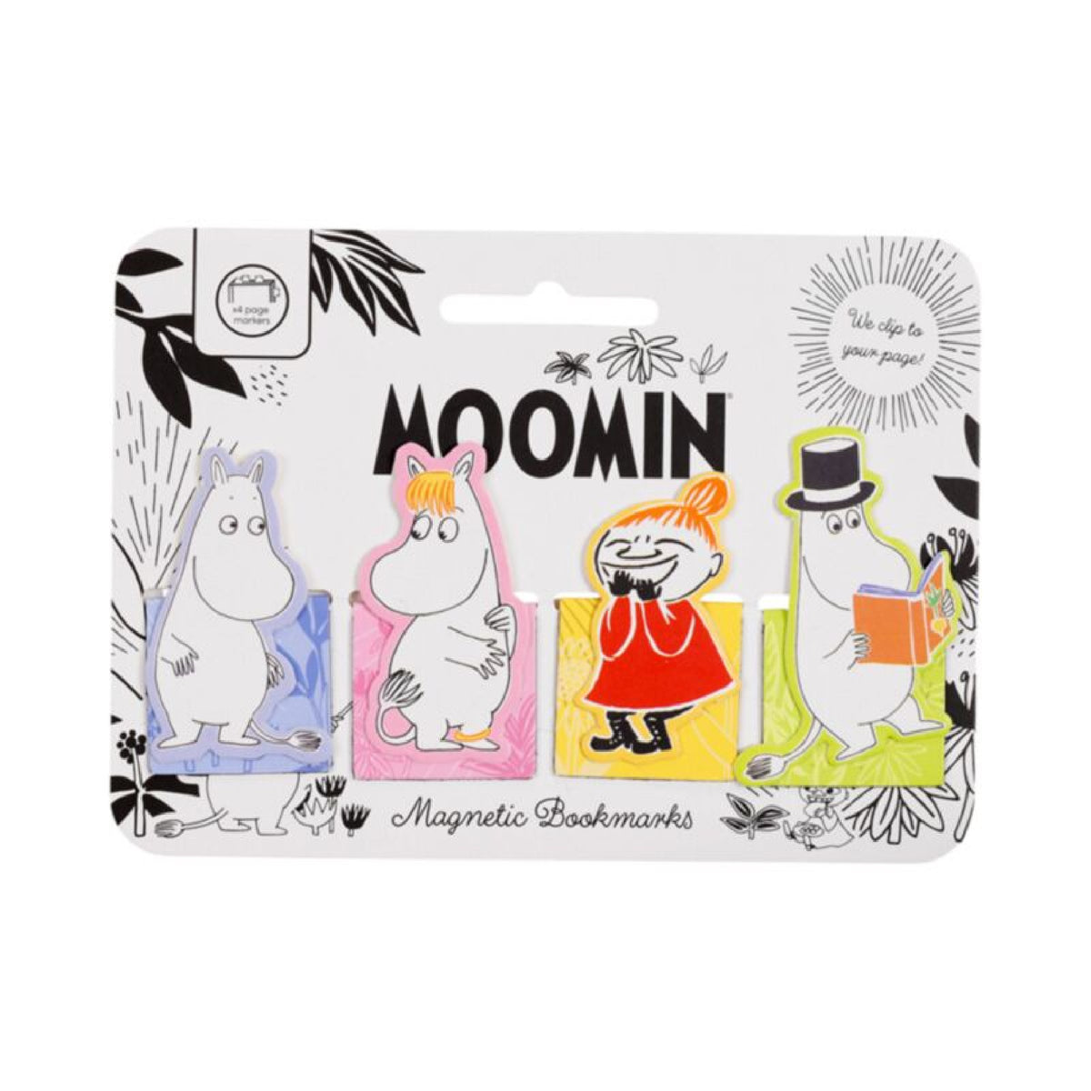 Moomin Tammi Magnetic Bookmark Set 4 pcs