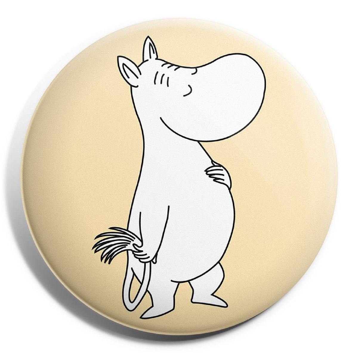 Button Badge  Moomintroll Remarkable Tail Yellow