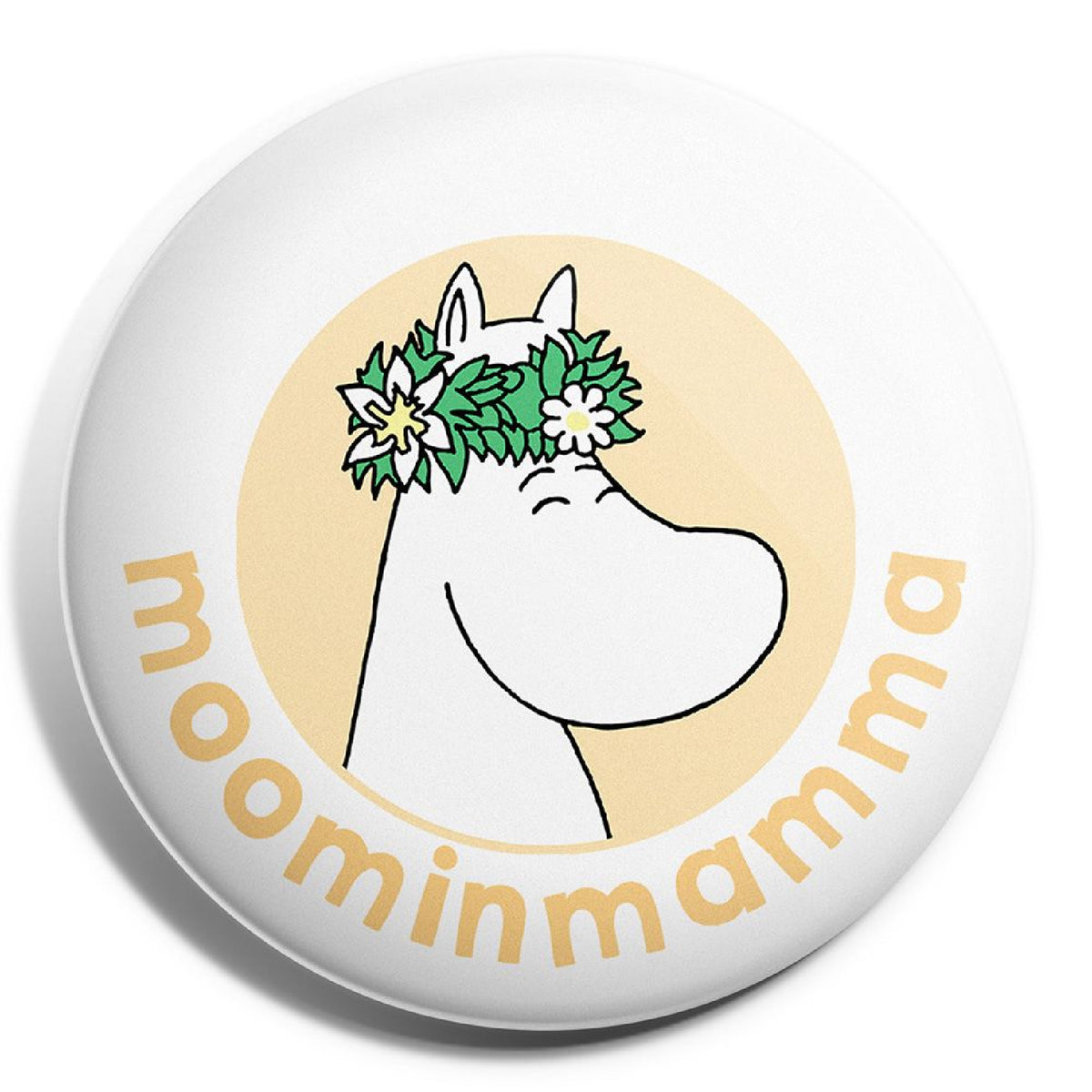 Button Badge Moominmamma Yellow