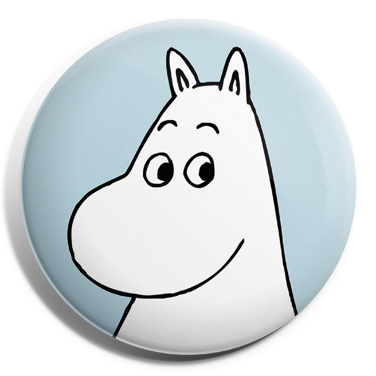 Button Badge Moomintroll Light Blue